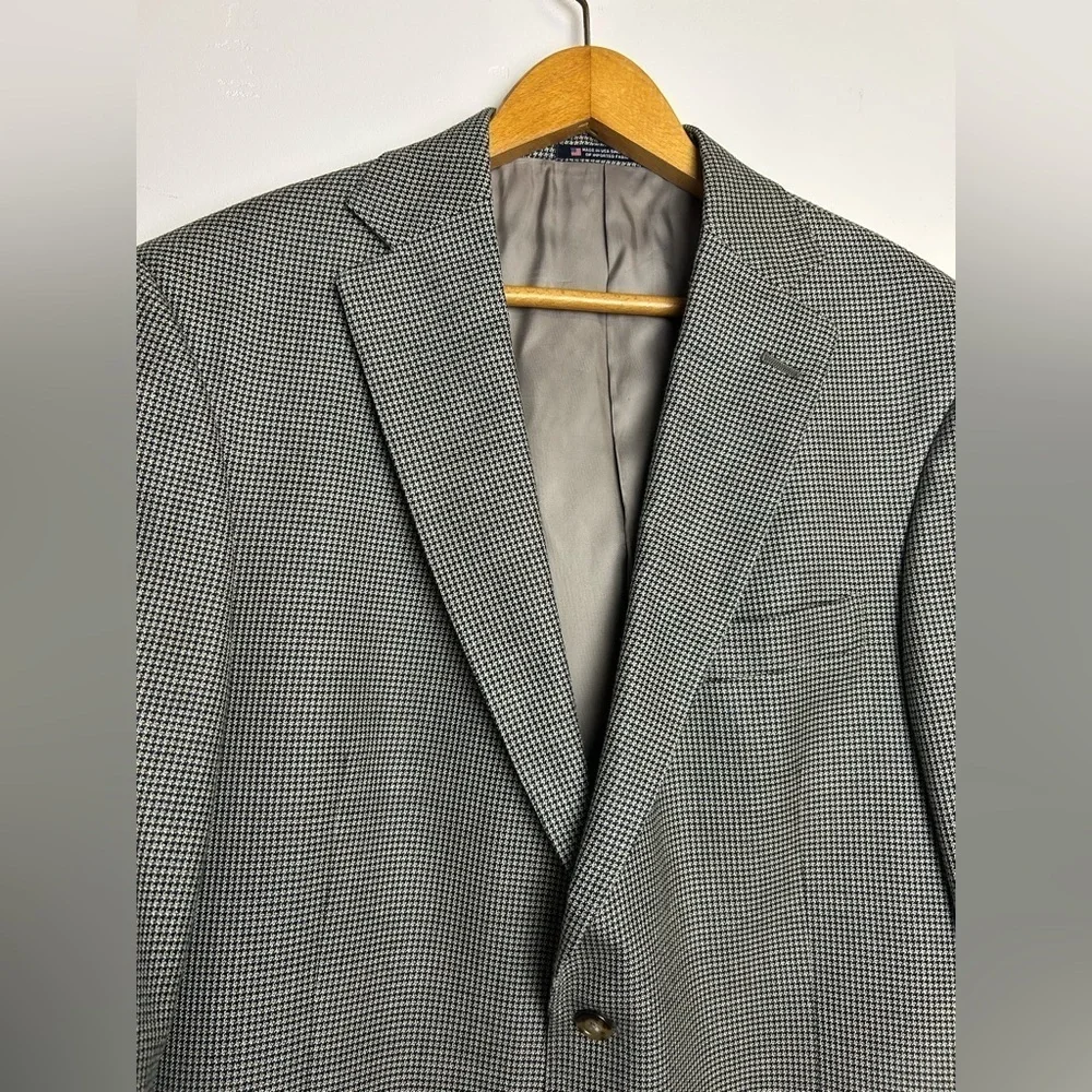 Hart Schaffner Marx Men‎ Blazer Jacket 42R Union Made Wool Blend Sport Coat